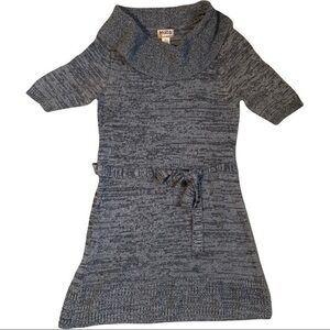 Mudd size XL Gray sweater dress cowl neck and belt (belt loops sewn into…